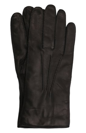 Мужские кожаные перчатки LORO PIANA черного цвета, арт. FAI8883 | Фото 1 (Статус проверки: Проверено, Проверена категория; Мужское Кросс-КТ: Кожа и замша; Материал: Натуральная кожа)