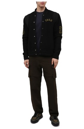 Мужская хлопковая футболка BURBERRY синего цвета по цене 16700 руб., арт. 8014022 | Фото 2 Мужская хлопковая футболка BURBERRY синего цвета, арт. 8014022 | Фото 2