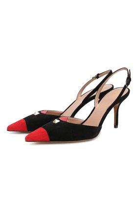 Замшевые туфли Valentino Rouge Touch | Фото №1 Замшевые туфли Valentino Rouge Touch | Фото №1