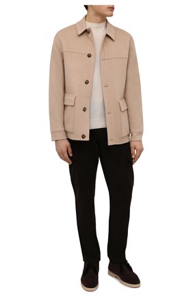 Мужские замшевые ботинки walk and walk LORO PIANA коричневого цвета по цене 153000 руб., арт. FAE5014 | Фото 2 Мужские замшевые ботинки walk and walk LORO PIANA коричневого цвета, арт. FAE5014 | Фото 2 (Подошва: Плоская; Мужское Кросс-КТ: Дезерты-обувь, Ботинки-обувь, зимние ботинки; Материал внешний: Замша, Кожа; Статус проверки: Проверена категория; Материал утеплителя: Натуральный мех)