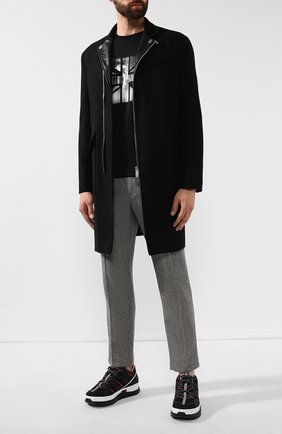 Мужской шерстяное пальто DSQUARED2 черного цвета по цене 120500 руб., арт. S74AA0181/S52045 | Фото 2 Мужской шерстяное пальто DSQUARED2 черного цвета, арт. S74AA0181/S52045 | Фото 2