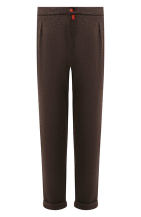 Мужской кашемировые брюки KITON коричневого цвета по цене 229000 руб., арт. UFP1LACK01S60 | Фото 1 Мужской кашемировые брюки KITON коричневого цвета, арт. UFP1LACK01S60 | Фото 1
