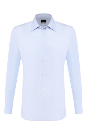 Мужская хлопковая сорочка ERMENEGILDO ZEGNA светло-голубого цвета по цене 20750 руб., арт. 601262/9MS0PA | Фото 1 Мужская хлопковая сорочка ERMENEGILDO ZEGNA светло-голубого цвета, арт. 601262/9MS0PA | Фото 1