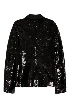 Детский жакет с пайетками VERSACE черного цвета по цене 39900 руб., арт. YC000097/YA00062/8A-14A | Фото 2 Детский жакет с пайетками VERSACE черного цвета, арт. YC000097/YA00062/8A-14A | Фото 2