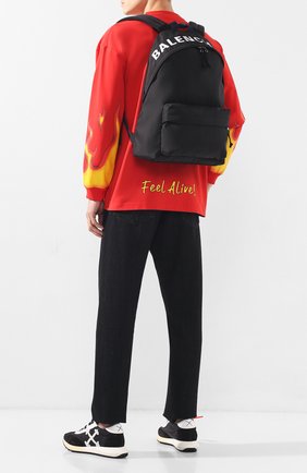 Мужской текстильный рюкзак wheel BALENCIAGA черного цвета по цене 61750 руб., арт. 507460/HPG1X | Фото 2 Мужской текстильный рюкзак wheel BALENCIAGA черного цвета, арт. 507460/HPG1X | Фото 2