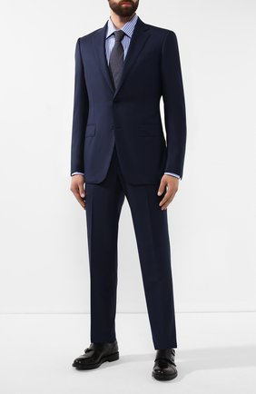 Мужская хлопковая сорочка TOM FORD синего цвета по цене 35700 руб., арт. 6FT644/94C1JE | Фото 2 Мужская хлопковая сорочка TOM FORD синего цвета, арт. 6FT644/94C1JE | Фото 2