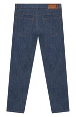 Детские джинсы VERSACE синего цвета, арт. YD000131/A230581/8A-14A | Фото 2 (Материал внешний: Хлопок; Статус проверки: Проверена категория)