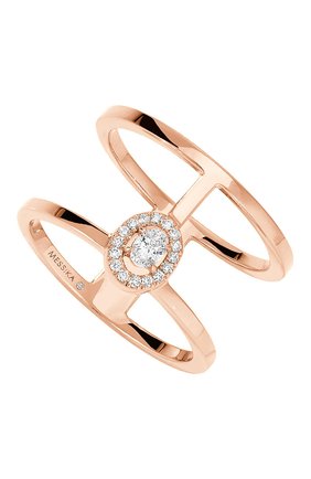 Женские кольцо MESSIKA бесцветного цвета, арт. 06173-PG | Фото 1 (Материал сплава: Розовое золото; Драгоценные камни: Бриллианты)
