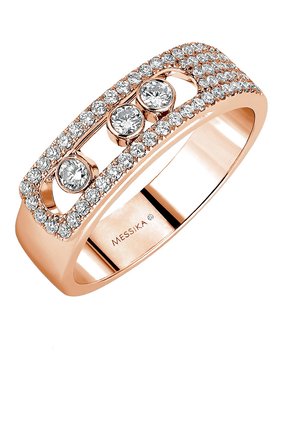 Женские кольцо MESSIKA бесцветного цвета, арт. 06129-PG | Фото 1 (Материал сплава: Розовое золото; Драгоценные камни: Бриллианты)