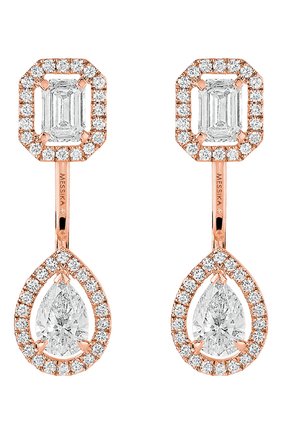 Женские серьги MESSIKA бесцветного цвета по цене 1573000 руб., арт. 06505-PG | Фото 1 Женские серьги MESSIKA бесцветного цвета, арт. 06505-PG | Фото 1 (Драгоценные камни: Бриллианты; Материал сплава: Розовое золото)