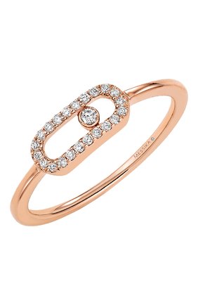 Женские кольцо MESSIKA бесцветного цвета, арт. 04705-PG | Фото 1 (Материал сплава: Розовое золото; Драгоценные камни: Бриллианты)