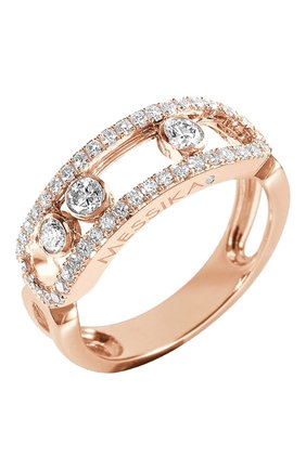 Женские кольцо MESSIKA бесцветного цвета, арт. 04000-PG | Фото 1 (Материал сплава: Розовое золото; Драгоценные камни: Бриллианты)