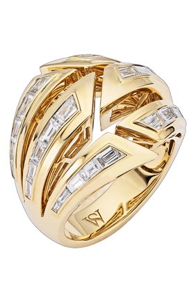 Женские кольцо STEPHEN WEBSTER бесцветного цвета, арт. 3021296 | Фото 1 (Материал сплава: Желтое золото; Драгоценные камни: Бриллианты)