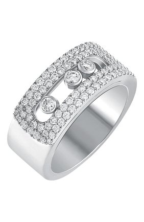 Женские кольцо MESSIKA бесцветного цвета, арт. 10102-WG | Фото 1 (Материал сплава: Белое золото; Драгоценные камни: Бриллианты)