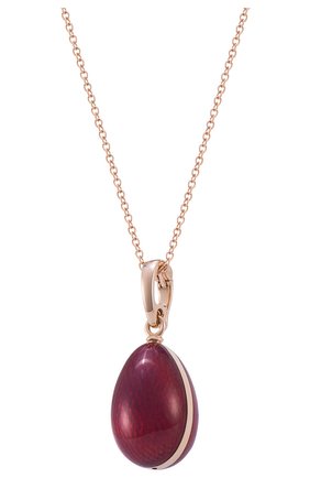 Женские кулон MERCURY бесцветного цвета, арт. PL324/OH/00/00/103 | Фото 1 (Материал сплава: Розовое золото; Драгоценные камни: Бриллианты)