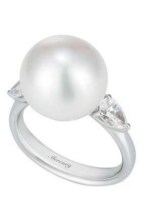 Женские кольцо MERCURY бесцветного цвета по цене 527000 руб., арт. MR22999/PRL10/1PD0.25 | Фото 1 Женские кольцо MERCURY бесцветного цвета, арт. MR22999/PRL10/1PD0.25 | Фото 1 (Материал сплава: Белое золото; Драгоценные камни: Бриллианты)