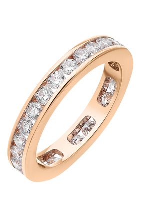 Женские кольцо MERCURY бесцветного цвета, арт. MR808/RG/1RD0.05 | Фото 1 (Материал сплава: Розовое золото; Драгоценные камни: Бриллианты)