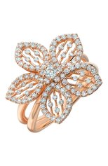 Женские кольцо MERCURY бесцветного цвета, арт. MR24979/RG/FLSM | Фото 1 (Материал сплава: Розовое золото; Драгоценные камни: Бриллианты)