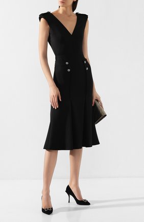 Женская замшевые туфли lori DOLCE & GABBANA черного цвета по цене 51650 руб., арт. CD1361/AV301 | Фото 2 Женская замшевые туфли lori DOLCE & GABBANA черного цвета, арт. CD1361/AV301 | Фото 2