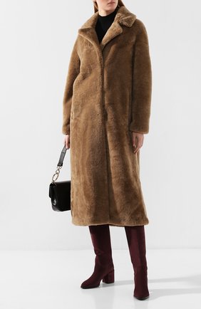 Женские замшевые сапоги TOD’S бордового цвета по цене 69000 руб., арт. XXW83B0BP40BYE | Фото 2 Женские замшевые сапоги TOD’S бордового цвета, арт. XXW83B0BP40BYE | Фото 2