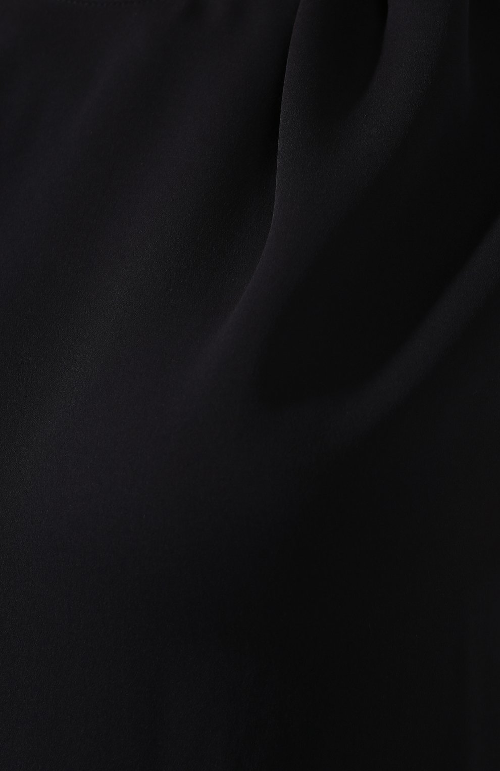 Женский шелковый топ GIORGIO ARMANI синего цвета, арт. 9WHCCZ14/TZ120 | Фото 5 (Материал внешний: Шелк; Рукава: Короткие; Длина (для топов): Стандартные; Статус проверки: Проверено, Проверена категория; Кросс-КТ: с рукавом)
