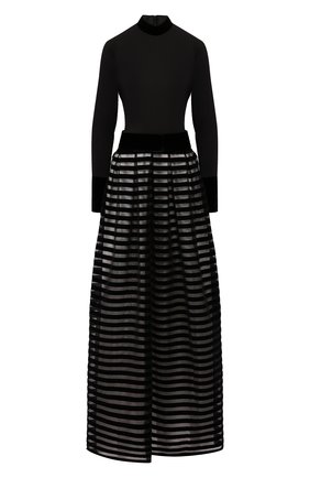 Женское шелковое платье GIORGIO ARMANI черно-белого цвета по цене 439000 руб., арт. 9WHVA030/T01B0 | Фото 1 Женское шелковое платье GIORGIO ARMANI черно-белого цвета, арт. 9WHVA030/T01B0 | Фото 1
