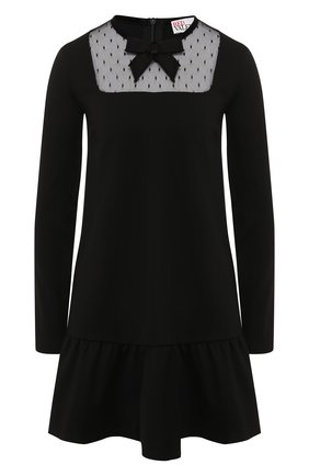 Женское платье REDVALENTINO черного цвета по цене 41700 руб., арт. SR0MJ03C/4Q9 | Фото 1 Женское платье REDVALENTINO черного цвета, арт. SR0MJ03C/4Q9 | Фото 1