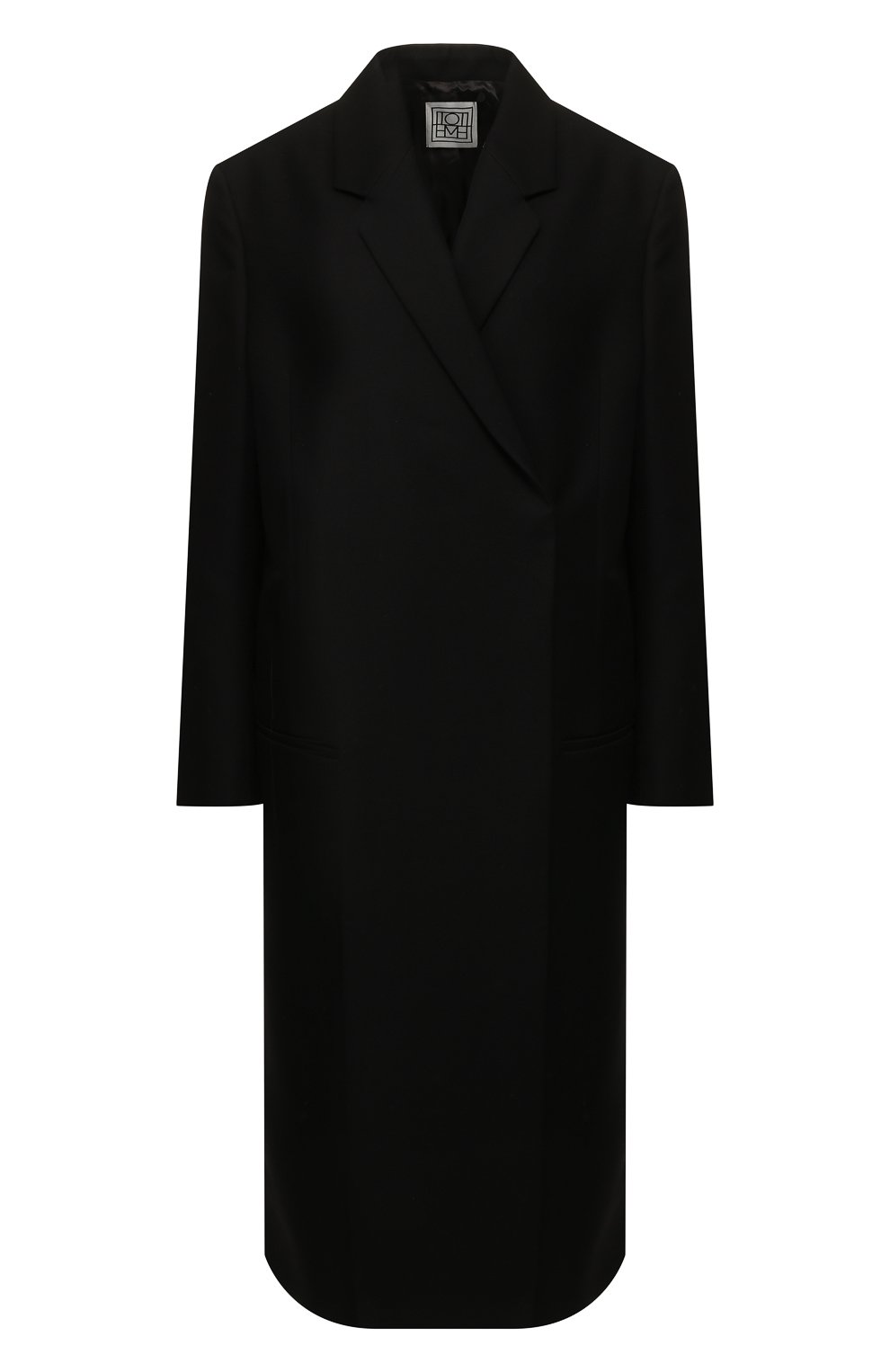 Женское черное пальто TOTÊME — купить за 59950 руб. в ...