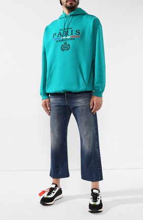 Мужские укороченные джинсы BALENCIAGA темно-синего цвета по цене 35650 руб., арт. 594609/TCW03 | Фото 2 Мужские укороченные джинсы BALENCIAGA темно-синего цвета, арт. 594609/TCW03 | Фото 2