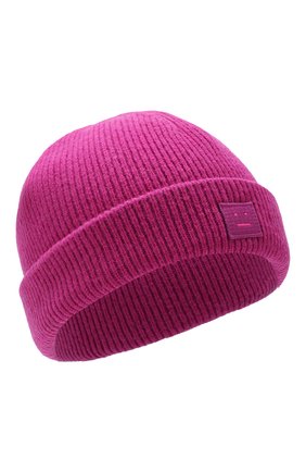 Мужская шерстяная шапка ACNE STUDIOS розового цвета, арт. C40045/M | Фото 1 (Материал: Шерсть, Текстиль; Статус проверки: Проверено, Проверена категория; Кросс-КТ: Трикотаж)