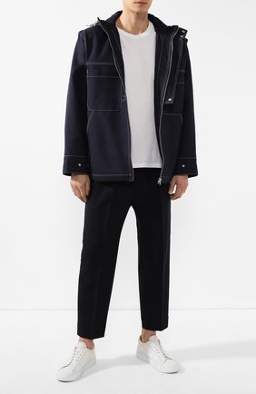 Мужской брюки JIL SANDER темно-синего цвета по цене 49050 руб., арт. JSMP311331-MP441000 | Фото 2 Мужской брюки JIL SANDER темно-синего цвета, арт. JSMP311331-MP441000 | Фото 2