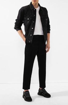 Мужской брюки JIL SANDER черного цвета по цене 34400 руб., арт. JSMP310131-MP451000 | Фото 2 Мужской брюки JIL SANDER черного цвета, арт. JSMP310131-MP451000 | Фото 2