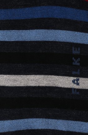 Мужские носки из шерсти и хлопка tinted stripe FALKE голубого цвета, арт. 13279 | Фото 2 (Материал внешний: Шерсть; Статус проверки: Проверена категория; Кросс-КТ: бельё)