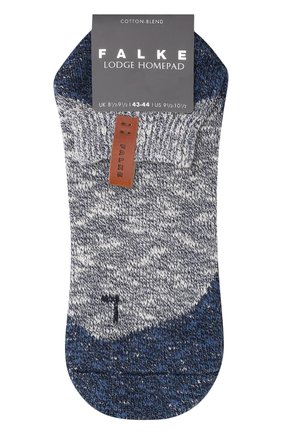 Мужские хлопковые носки lodge homepad FALKE темно-синего цвета, арт. 13361 | Фото 1 (Материал внешний: Хлопок; Статус проверки: Проверено, Проверена категория; Кросс-КТ: бельё)
