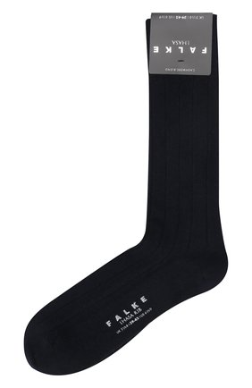 Мужские носки из шерсти и вискозы lhasa FALKE темно-синего цвета, арт. 14423 | Фото 1 (Статус проверки: Проверена категория, Проверено; Материал внешний: Шерсть; Кросс-КТ: бельё)