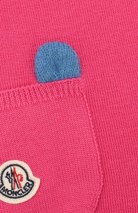 Детский комплект из шапки и шарфа MONCLER ENFANT фуксия цвета по цене 16400 руб., арт. E2-951-99805-06-A9293 | Фото 4 Детский комплект из шапки и шарфа MONCLER ENFANT фуксия цвета, арт. E2-951-99805-06-A9293 | Фото 4