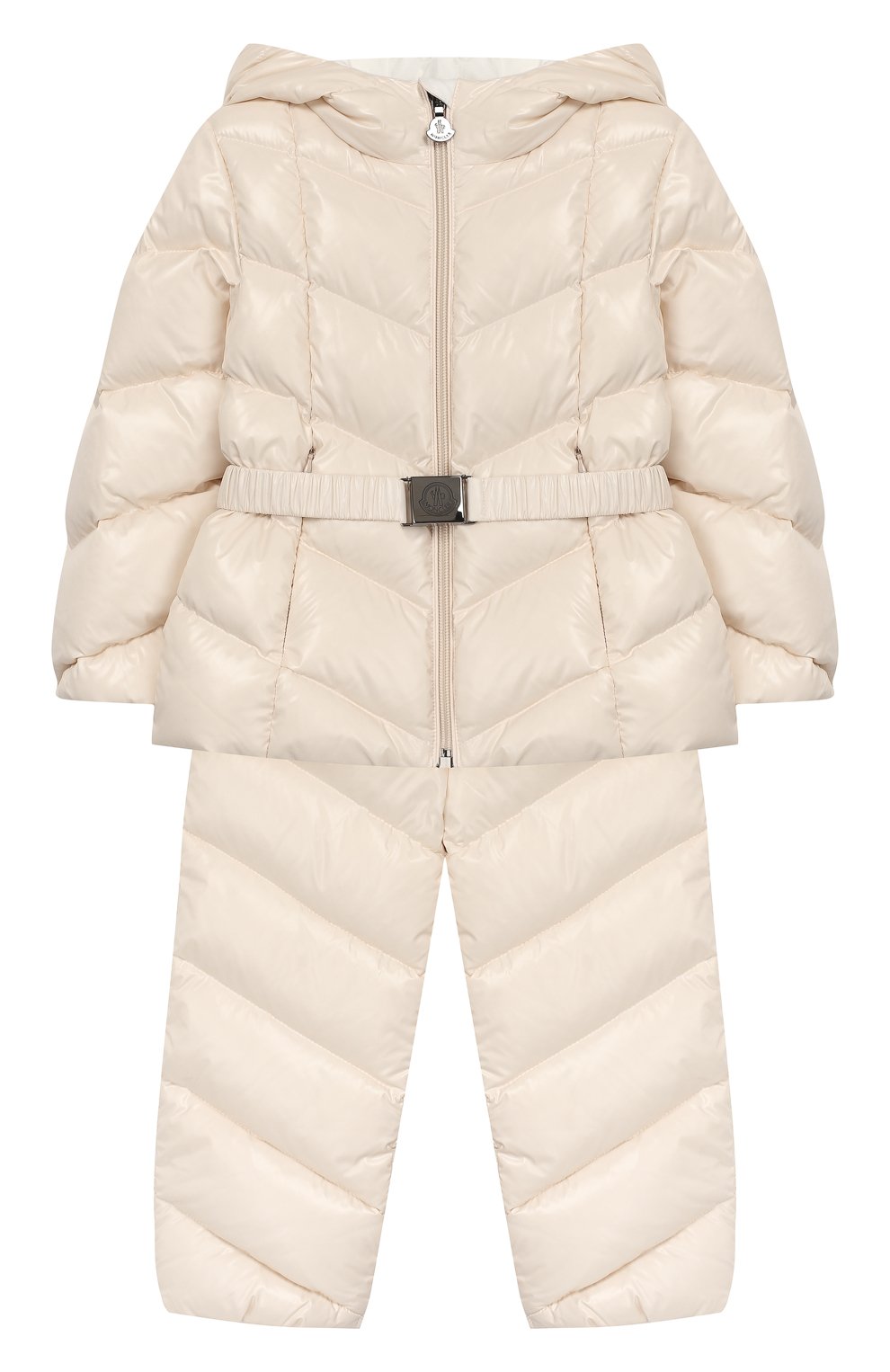 Детский комплект из куртки и комбинезона MONCLER светло-розового цвета, арт. E2-951-75327-05-68950/18M-3A | Фото 1