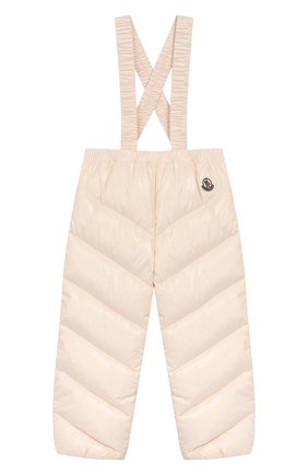 Детский комплект из куртки и комбинезона MONCLER светло-розового цвета по цене 36500 руб., арт. E2-951-75327-05-68950/18M-3A | Фото 4 Детский комплект из куртки и комбинезона MONCLER светло-розового цвета, арт. E2-951-75327-05-68950/18M-3A | Фото 4