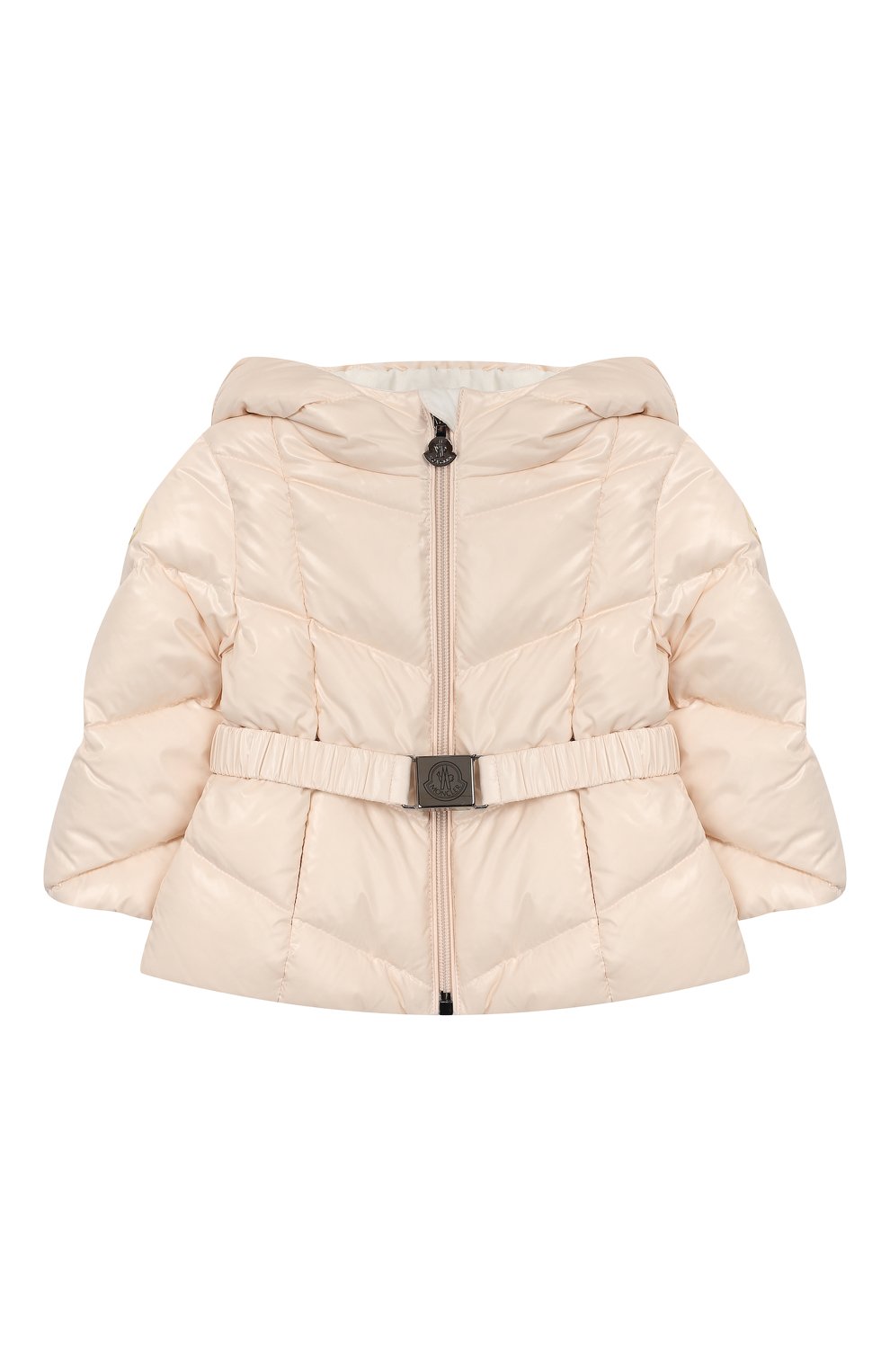 Детский комплект из куртки и комбинезона MONCLER светло-розового цвета по цене 36500 руб., арт. E2-951-75327-05-68950/3M-18M | Фото 2 Детский комплект из куртки и комбинезона MONCLER светло-розового цвета, арт. E2-951-75327-05-68950/3M-18M | Фото 2