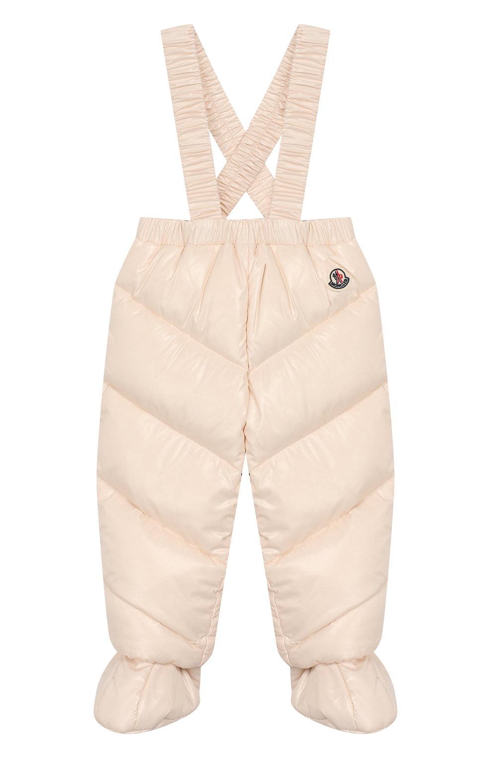 Детский комплект из куртки и комбинезона MONCLER светло-розового цвета по цене 36500 руб., арт. E2-951-75327-05-68950/3M-18M | Фото 4 Детский комплект из куртки и комбинезона MONCLER светло-розового цвета, арт. E2-951-75327-05-68950/3M-18M | Фото 4