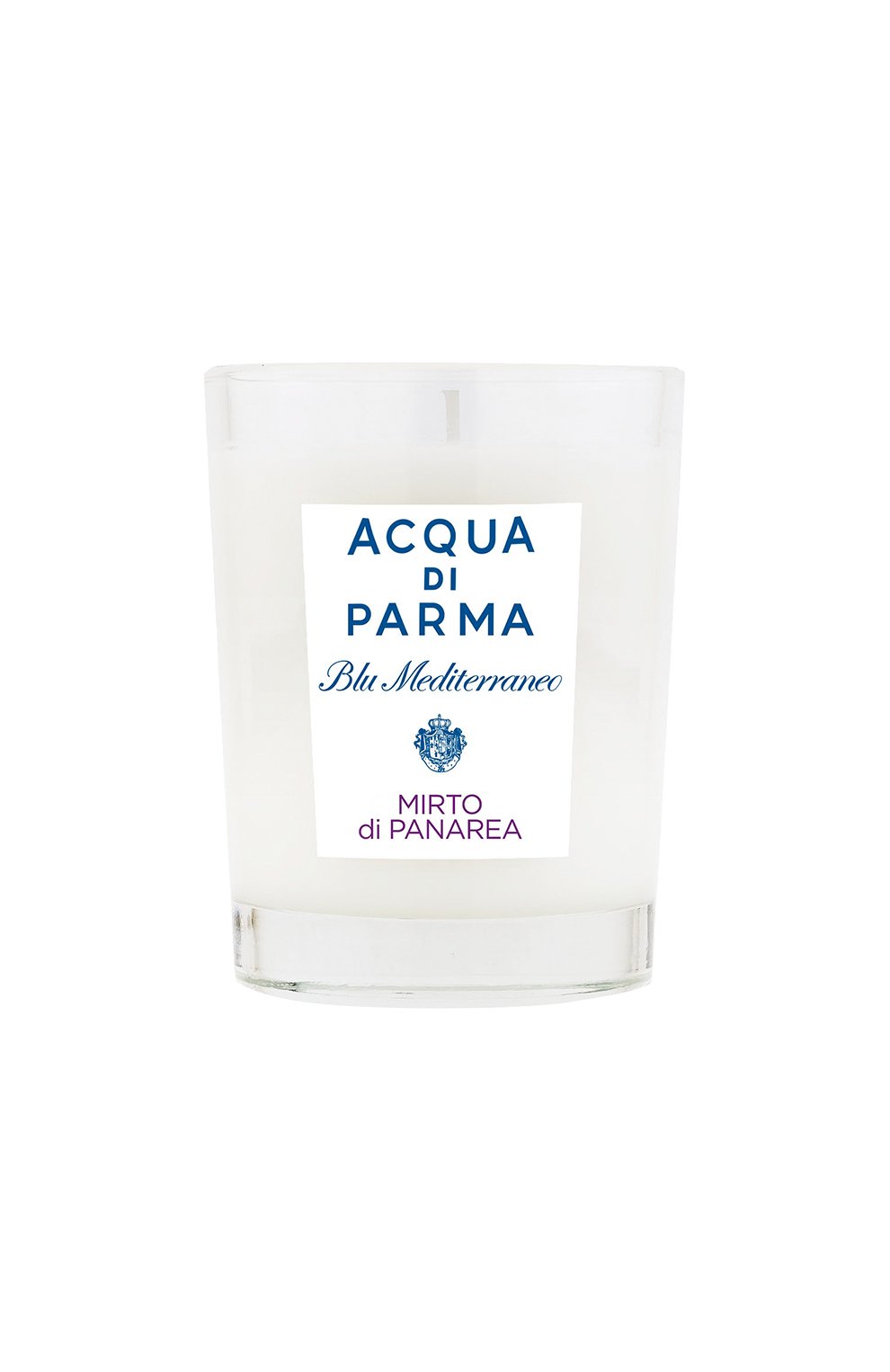 Свеча парфюмированная mirto di panarea ACQUA DI PARMA бесцветного цвета, арт. 62008ADP | Фото 1 (Статус проверки: Проверена категория; Ограничения доставки: flammable)