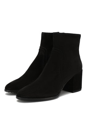 Женские замшевые ботильоны gomma TOD’S черного цвета по цене 39400 руб., арт. XXW83B0B070BYE | Фото 1 Женские замшевые ботильоны gomma TOD’S черного цвета, арт. XXW83B0B070BYE | Фото 1