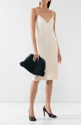 Женский клатч pouch BOTTEGA VENETA бирюзового цвета по цене 525500 руб., арт. 591968/VMBH1 | Фото 2 Женский клатч pouch BOTTEGA VENETA бирюзового цвета, арт. 591968/VMBH1 | Фото 2