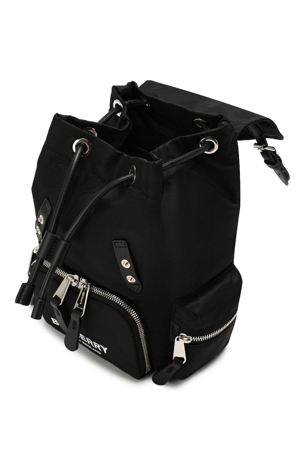 Женский рюкзак rucksack mini BURBERRY черного цвета, арт. 8017163 | Фото 4 (Размер: mini; Ремень/цепочка: На ремешке; Статус проверки: Проверено, Проверена категория; Материал: Текстиль)