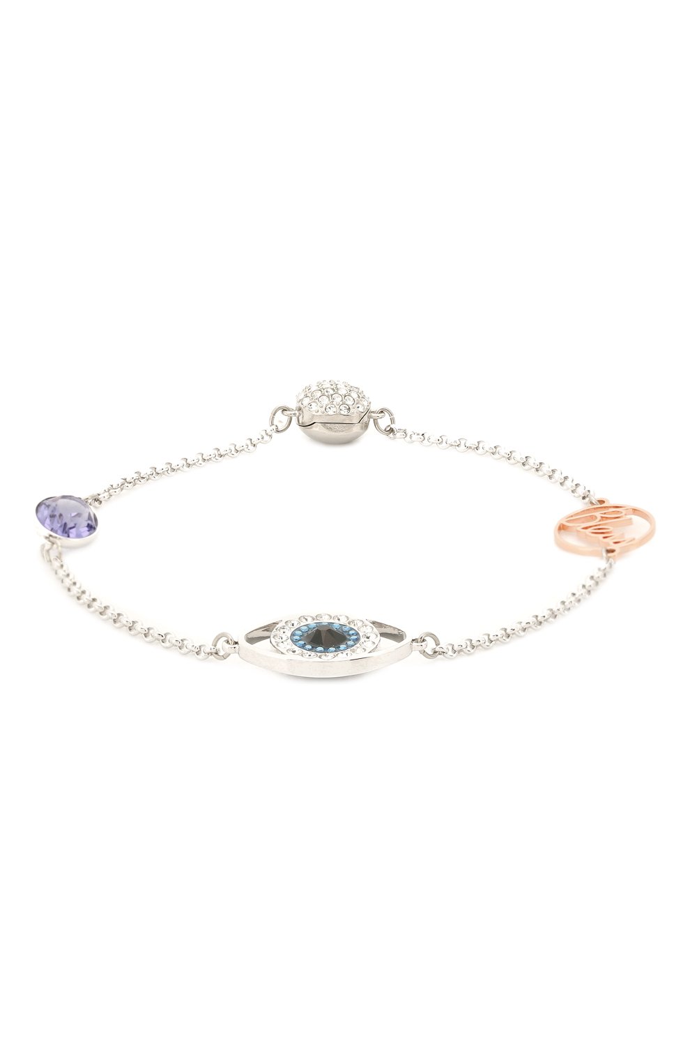 Женский браслет evil eye SWAROVSKI серебряного цвета, арт. 5373230 | Фото 1