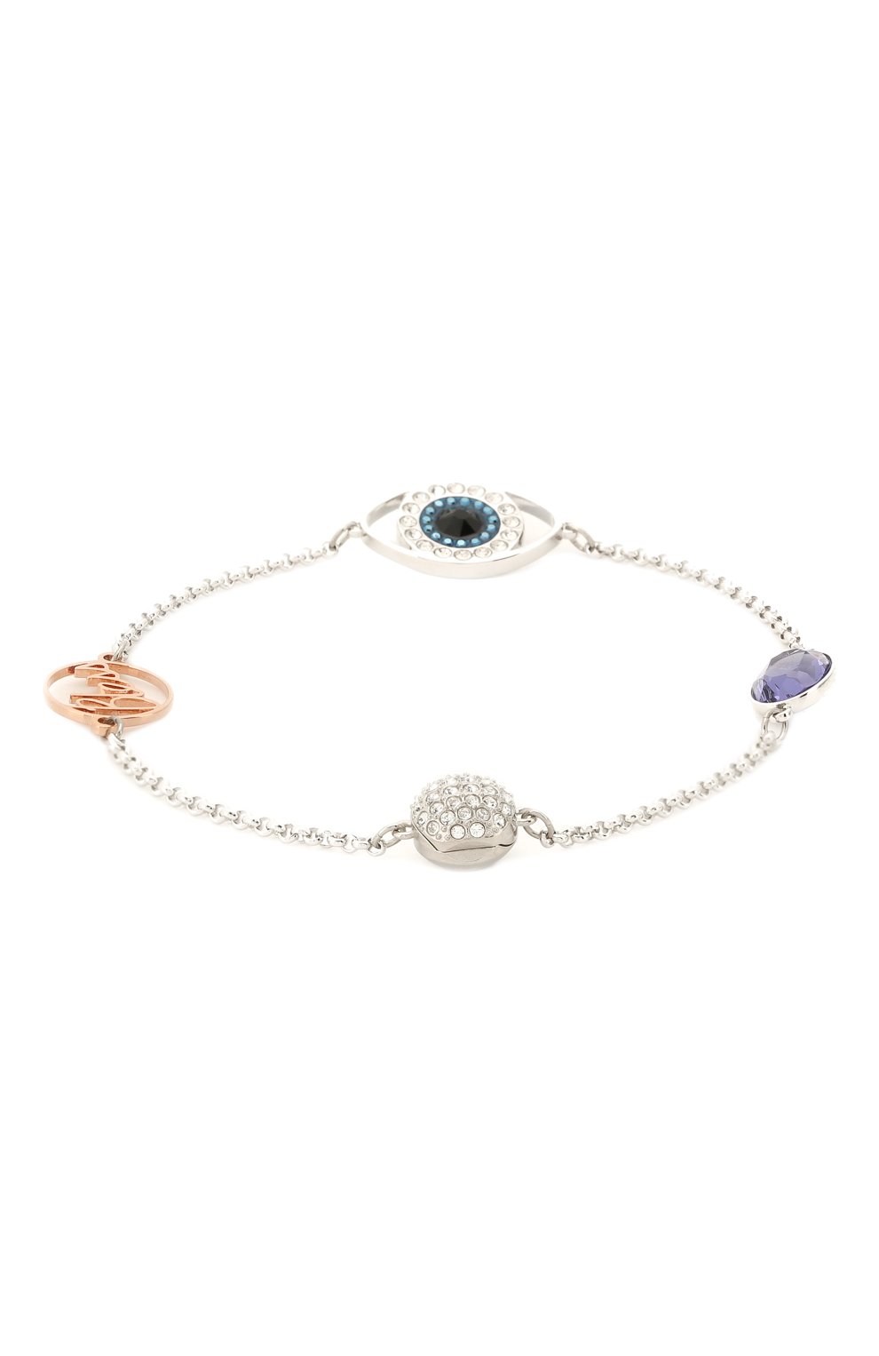 Женский браслет evil eye SWAROVSKI серебряного цвета по цене 4840 руб., арт. 5373230 | Фото 2 Женский браслет evil eye SWAROVSKI серебряного цвета, арт. 5373230 | Фото 2