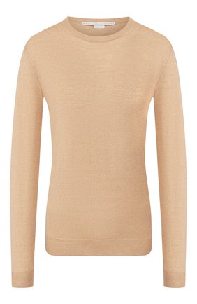 Женский шерстяной пуловер STELLA MCCARTNEY бежевого цвета по цене 59950 руб., арт. 322182/S1735 | Фото 1 Женский шерстяной пуловер STELLA MCCARTNEY бежевого цвета, арт. 322182/S1735 | Фото 1 (Длина (для топов): Стандартные; Статус проверки: Проверено, Проверена категория; Рукава: Длинные; Материал внешний: Шерсть; Стили: Минимализм, Кэжуэл, Классический; Женское Кросс-КТ: Пуловер-одежда)