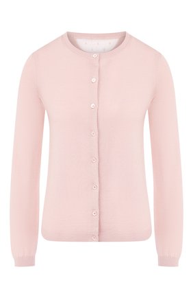Женский кардиган из смеси шерсти и шелка REDVALENTINO светло-розового цвета по цене 32850 руб., арт. SR0KA00V/4A7 | Фото 1 Женский кардиган из смеси шерсти и шелка REDVALENTINO светло-розового цвета, арт. SR0KA00V/4A7 | Фото 1