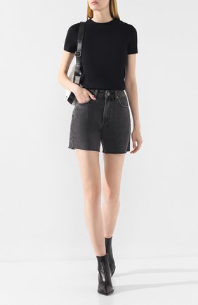 Женская футболка HELMUT LANG черного цвета по цене 11400 руб., арт. J06HW502 | Фото 2 Женская футболка HELMUT LANG черного цвета, арт. J06HW502 | Фото 2