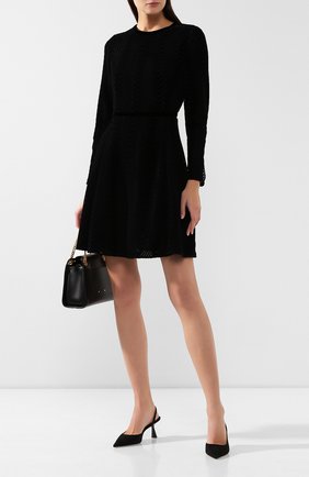 Женское платье EMPORIO ARMANI черного цвета по цене 69950 руб., арт. 4NA46T/42400 | Фото 2 Женское платье EMPORIO ARMANI черного цвета, арт. 4NA46T/42400 | Фото 2